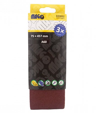 Brusný pás 75x457mm A40 - 3ks