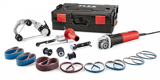 FLEX BRE 8-4 INOX set Pásová bruska na trubky a pásový pilník TRINOXFLEX v sadě