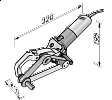 FLEX BRE 8-4 INOX set Pásová bruska na trubky a pásový pilník TRINOXFLEX v sadě