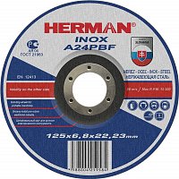 HERMAN brusný kotouč na nerez 125x6,8 mm A24PBF