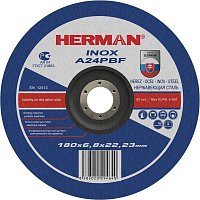 HERMAN brusný kotouč na nerez 180x6,8 mm A24PBF