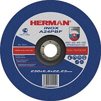 HERMAN brusný kotouč na nerez 230x6,8 mm A24PBF