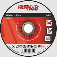 HERMAN řezný kotouč na nerez 150 x 1,0 mm Abrazor AR-40 s prolisem A60VBF