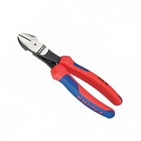 KNIPEX - kleště štípací stranové pevnostní, zesílené PVC 7402180